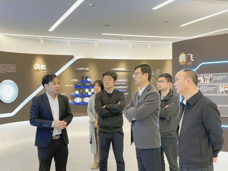 市人力社保局领导一行莅临德清人力园